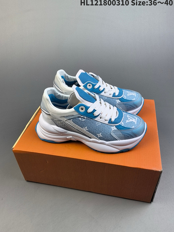 180 LV路易威登 RUN 55圆头系带低帮运动休闲女鞋 专柜同步上线 小红书种草推荐 原版开模耗时 ID:HL121800310 Size:3640