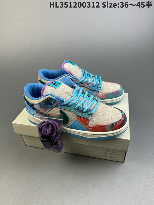 120 真标耐克Nike SB Dunk Low 扣篮系列 复古低帮休闲运动滑板板鞋货号HF6061-400 ID: HL351200312 Size:3645半