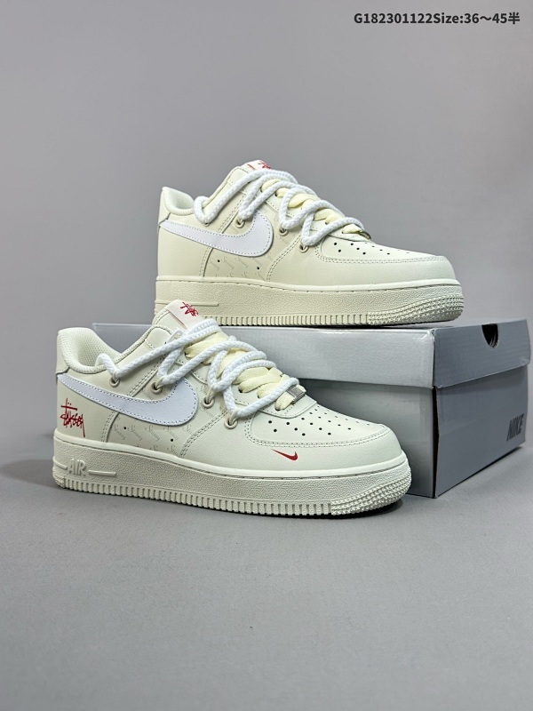 23036-45半 耐克Nike AIR FORCE 107 空军一号低帮百搭休闲运动板鞋货号:ZH0316-047