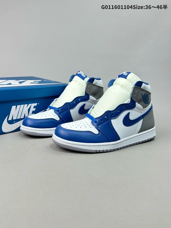 16036-46半 Air Jordan 1 High OG "True Bluef" 高帮 真蓝 AJ1 乔丹1代 aj1 乔1 高邦货号DZ5485-410