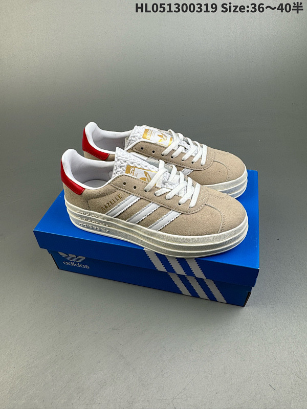 130  Adidas Gazelle Bold W 百搭单品 阿迪达斯板鞋三层底的独特设计尽享个性 休闲运动女鞋 货号IG8671 HL051300319 Size:3640半