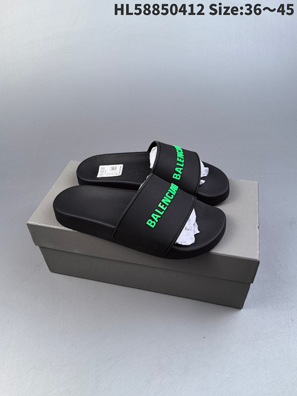 85 Balenciaga 巴黎世家拖鞋原鞋购入开发 官方  1:1裁剪 鞋面3D打印logo  ID:HL58850412 Size:3645