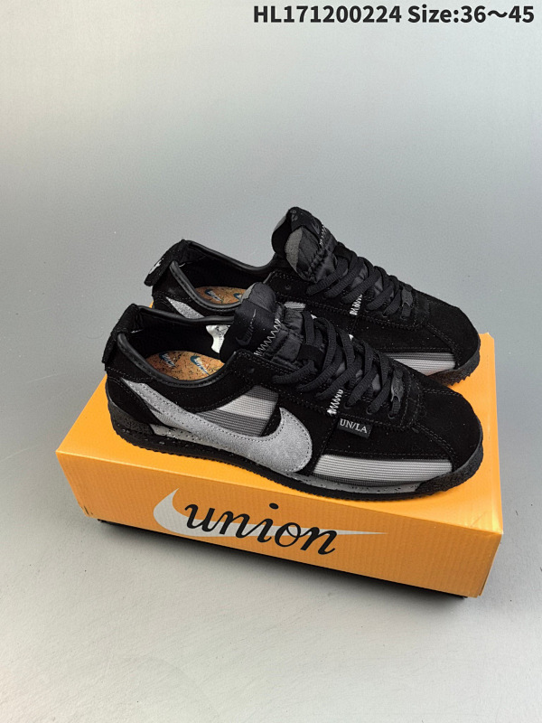 120 Union x NK Cortez 低帮休闲跑鞋 全套原纸版原档案原楦头 货号DR1413-200 ID:HL171200224
