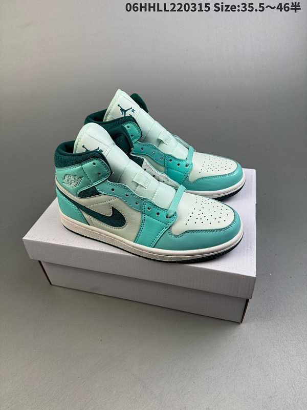 260纯原版本 Air Jordan 1 Mid "Bleached 06HHLL220315 Size:35.546半货号DZ3745-300