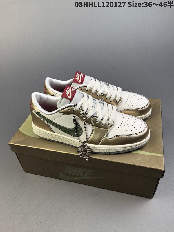 180头层带半码 Air Jordan 1 Low "Chinese New Year" 低帮 08HHLL120127 Size:3646半货号FQ6593-100