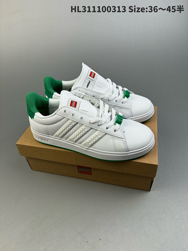 110 LEGO x ADIDAS NEOGRAND COURT 乐高联名 乐高联名系列 三叶草货号GW7179  编码 HL311100313 Size:3645半