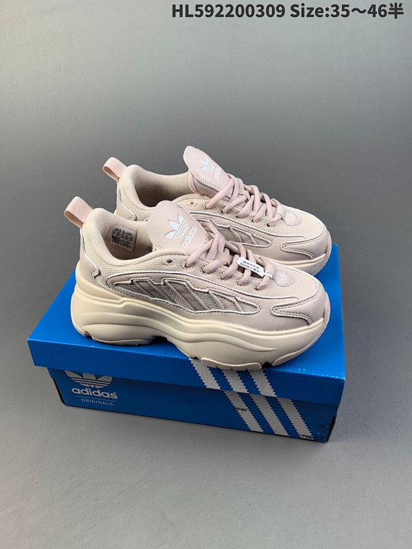 220 公司级三叶草增高老爹鞋 adidas originals Ozgaia低帮休闲鞋 黑色 -ID:HL592200309 Size:3546半货号IG6049