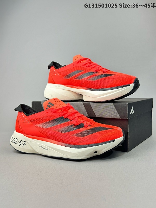 Adidas阿迪达斯adidas Adizero Adios Pro 3 耐磨减震专业跑步鞋 加碳板 男女士运动鞋货号ID3634