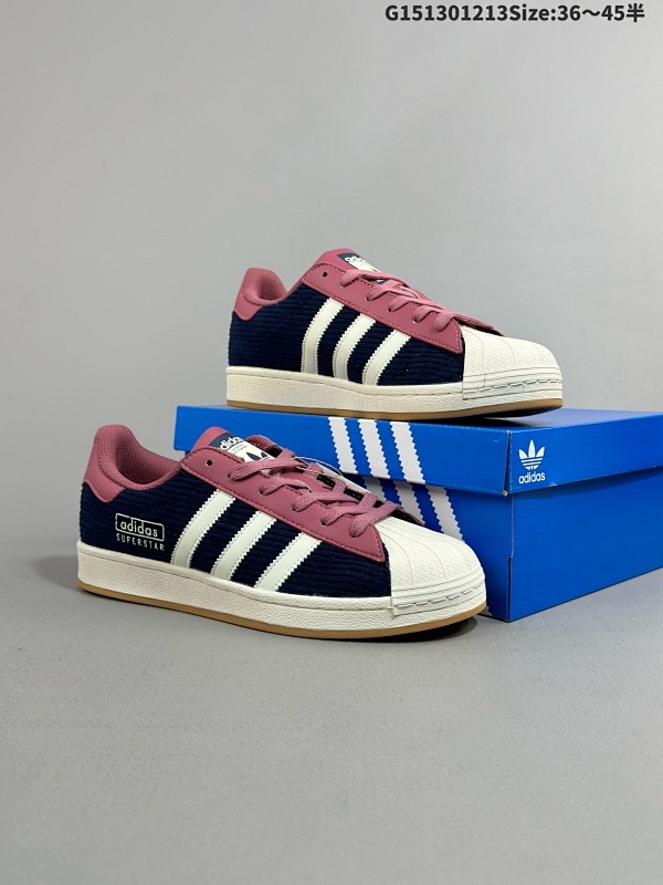 13036-45半 阿迪达斯 新款 ADIDAS SUPERSTAR 三叶草 经典贝壳头系列 新款休闲板鞋潮流男女士运动鞋货号IG2152