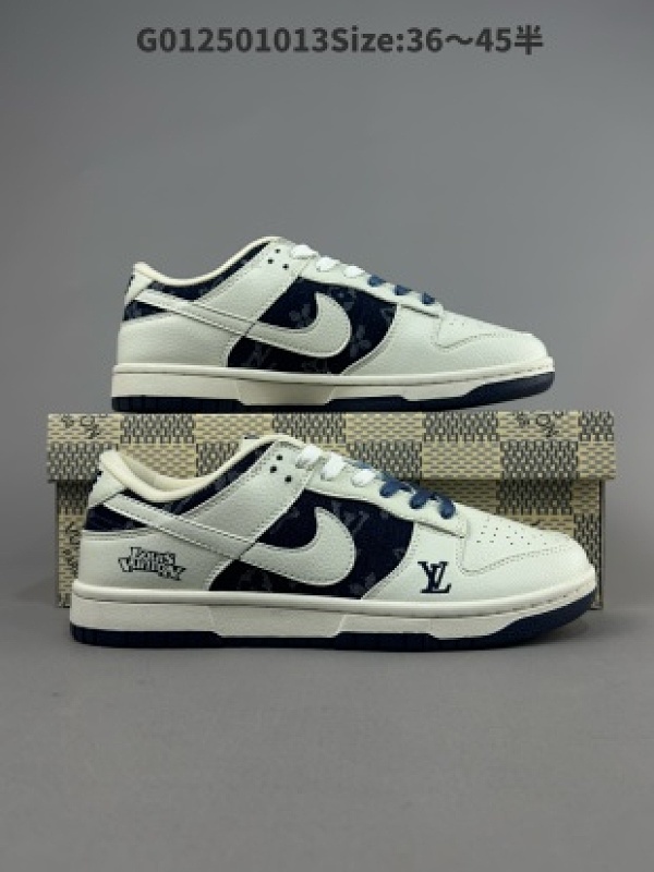 Louis Vuitton x Nike Dunk SB Low 路易威登 x 耐克 SB 低帮 LV联名白藏青牛仔货号XB3802-359