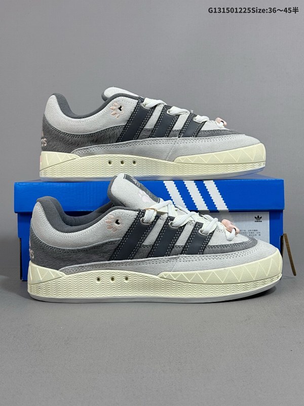 15036-45半 公司级Adidas Adimatic Low 马蒂奇系列低帮 复古鲨鱼面包鞋运动休闲滑板板鞋货号:JQ2612