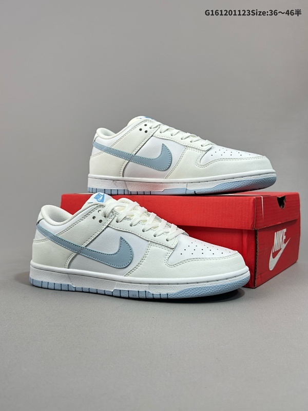 12036-46半 Nike/耐克 男女鞋半码制2021更新窄楦翘头版型采用硬质粒面牛剖革鞋面材质鞋垫嵌EVA缓震物料窄版翘头耐磨橡胶大底DV0831-109