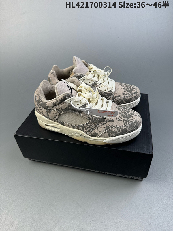 170 公司级Nike Air Jordan Retro 5 原装配色 乔丹AJ5代低帮复古休闲文化篮球鞋ID: HL421700314 Size:3646半货号DJ1094-001