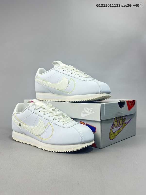 15036-40半 耐克Nike Classic Cortez 全新配色 经典轻便舒适男子阿甘鞋休闲跑步鞋运动鞋货号:FD4620-111