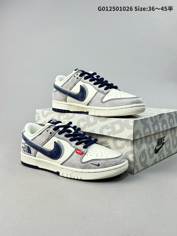 The North FACE  x Nike Dunk SB Low 北面 x 耐克 SB 低帮 联名灰白蓝双勾货号SJ1089-010