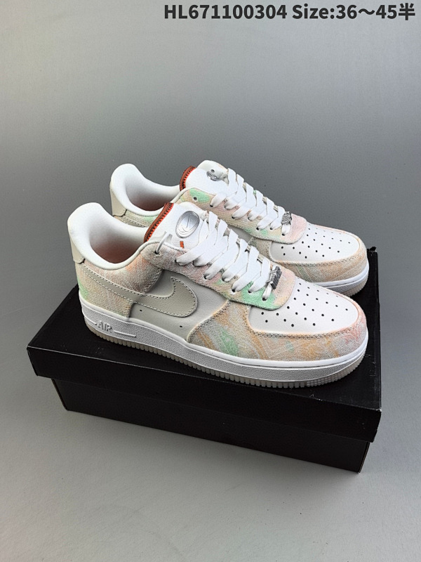 110 真标耐克Nike Air Force 1 Low  空军一号低帮百搭休闲运动板鞋ID:HL671100304 Size:3645半货号FJ7739-101