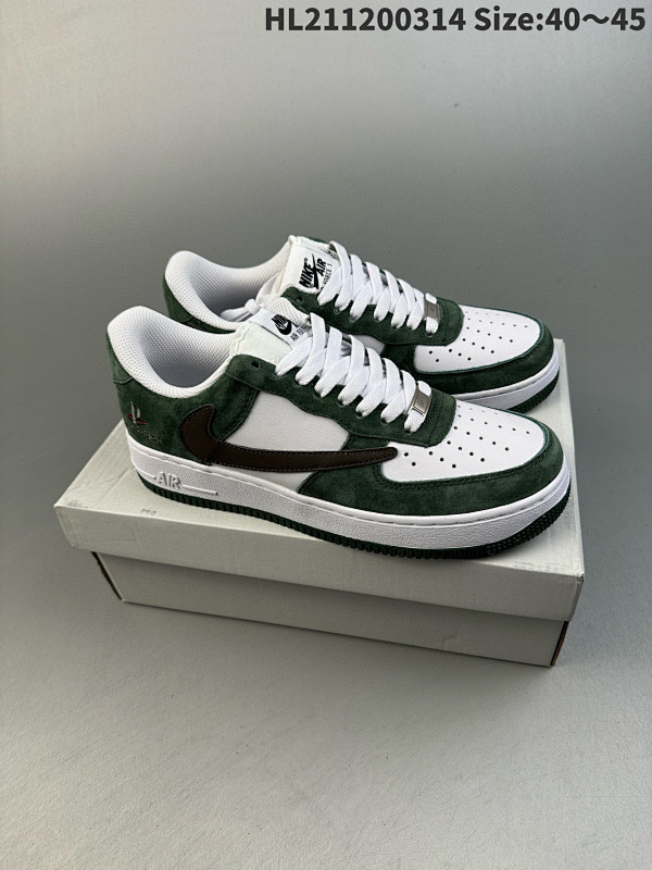 120 公司级耐克Nike Air Force 1 Low  空军一号低帮百搭休闲运动板鞋货号DA1638-100 ID: HL211200314 Size:4045