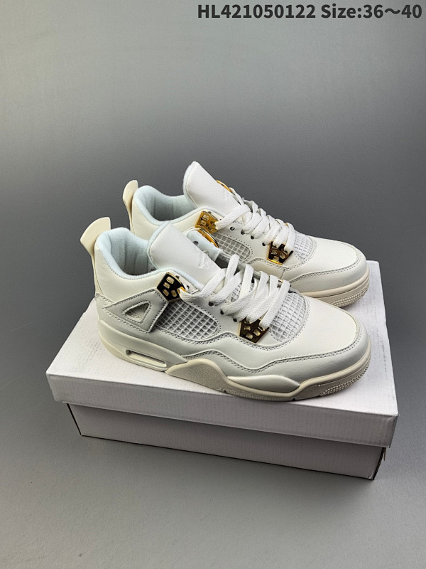 105 Air Jordan 4 Retro Wnns "Vivid Sulfur" 米白金 AJ4 乔丹4代 货号AQ9129-170HL421050122 Size:3640