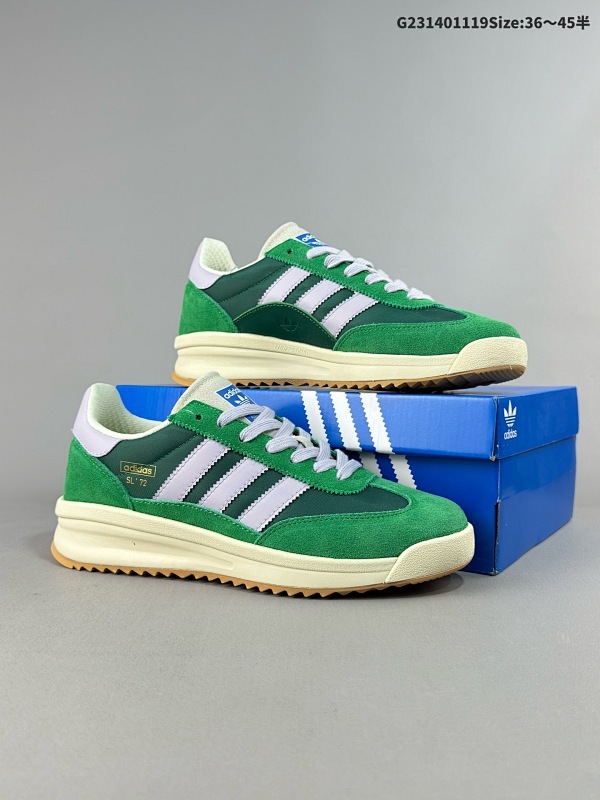 14036-45半 adidas originals SL 72 RS 复古单品 原装级adidas originals SL 72 RS 防滑 低帮 生活体闲鞋 男女同款货号IH7993