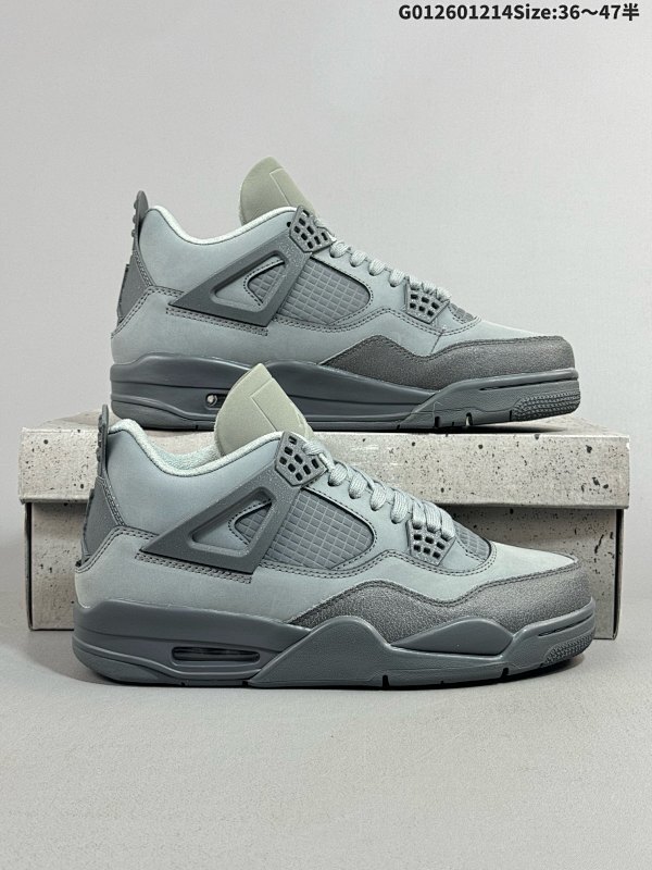 26036-47.5半   Air Jordan 4 Retro SE "Smoke Grey" 烟熏灰 AJ4 乔丹4代 aj4 乔4 巴黎奥运 灰黑 乔丹篮球鞋货号FQ7928-001