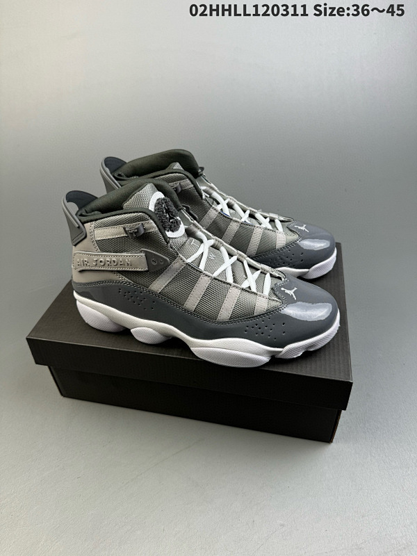 120 Air Jordan 6 Rings "Cool Grey" 高帮02HHLL120311 Size:3645货号322992-015 女货号323419-015