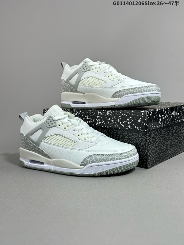 14036-47.5半 Air Jordan 3.5 Spizike Low 低帮 白灰色 AJ3.5 乔丹3.5代 aj3.5 乔3.5 低邦 白灰斯派克李货号HQ3602-121