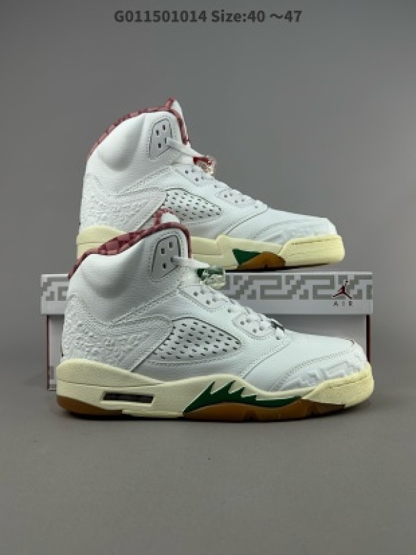Air Jordan 5 Retro "EL GRITO" 高帮 墨西哥独立日 AJ5 乔丹5代 aj5 乔5 高邦 白红绿鸳鸯 乔丹篮球鞋系列货号HF8833-100