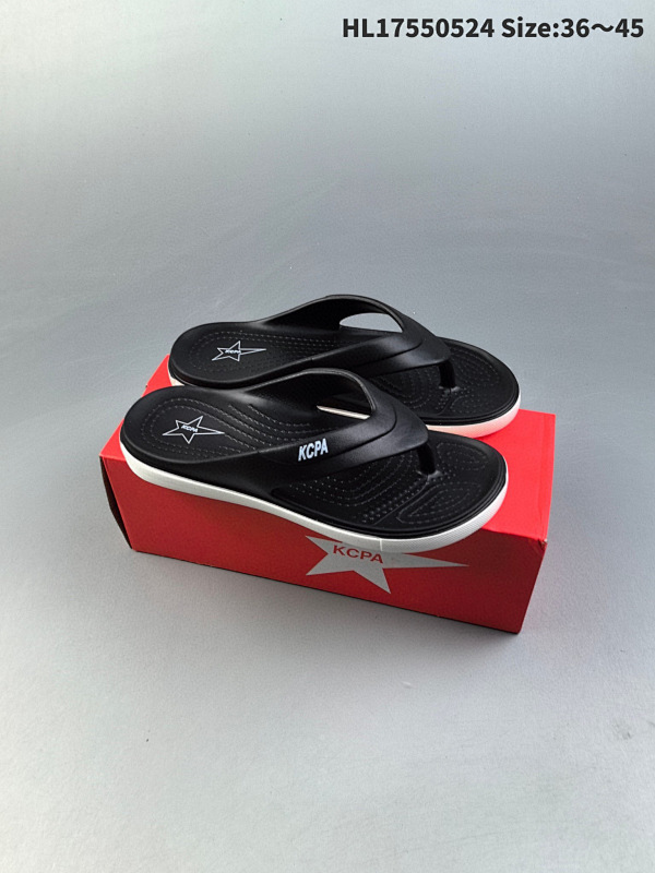 55 KCPA 夏季露趾人字拖 耐磨防滑舒适拖鞋HL17550524 Size:3645