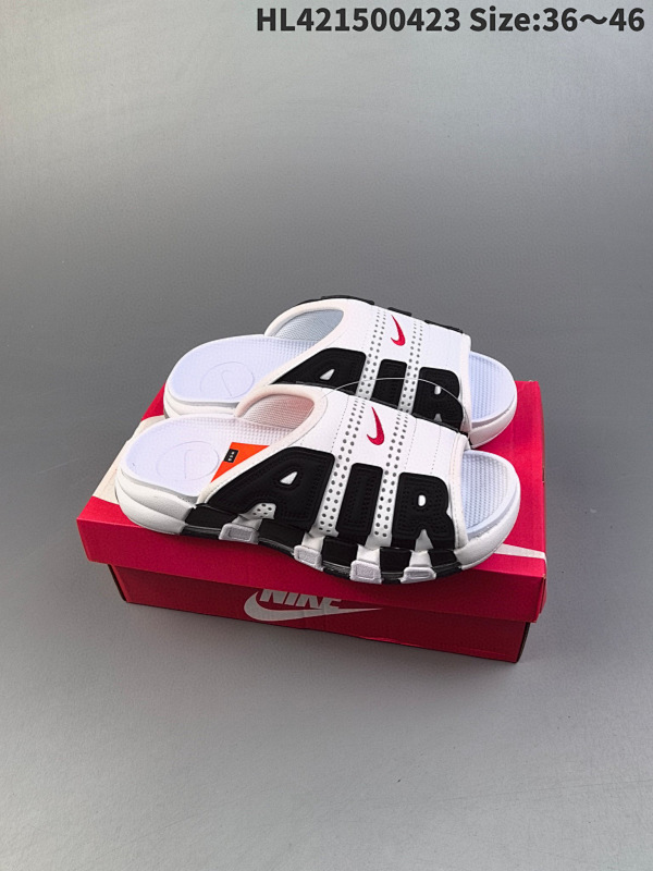 150 NIKE AIR MORE Uptempo Slide皮蓬拖鞋 FN3437-161编码HL421500423 Size:3646