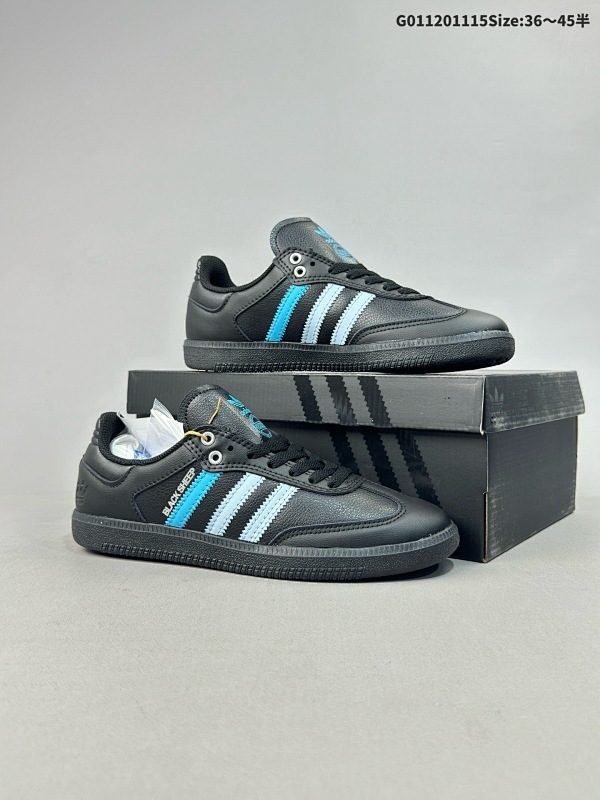 12036-45半 Black Sheep x Adidas originals Samba ADV "Charlotte FC" 阿迪达斯 低帮 联名黑蓝渐变货号JH9594