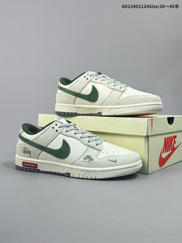 25036-45半 公司级 头层定制球鞋 Stussy x Supreme x Nike Dunk SB Low 斯图西 x Sup x 耐克 SB 低帮货号SJ2068-303