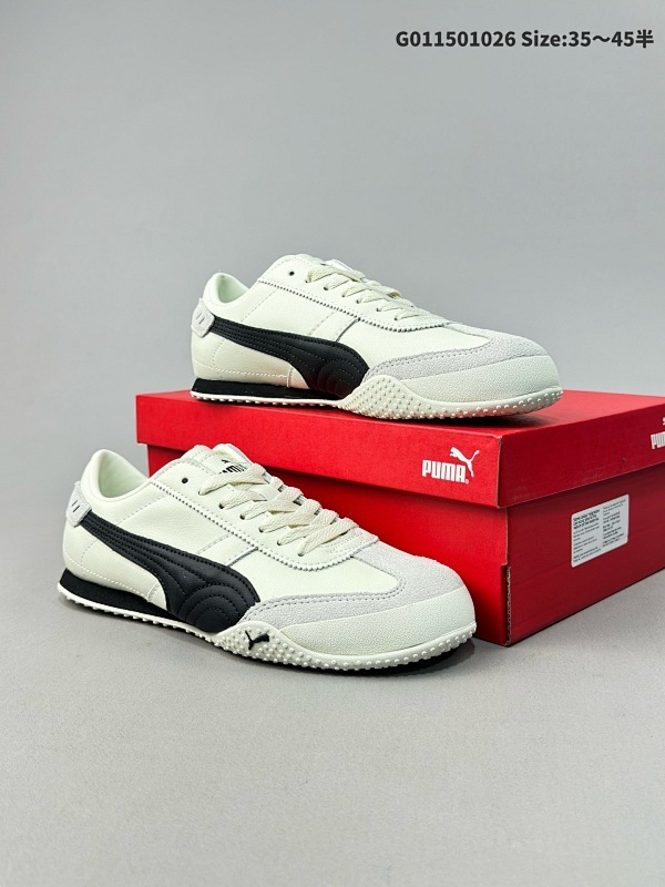 Puma Bella UT Low 彪马 低帮 白黑 贝拉UT系列低邦薄底德训复古风经典百搭休闲慢跑鞋货号402186-01