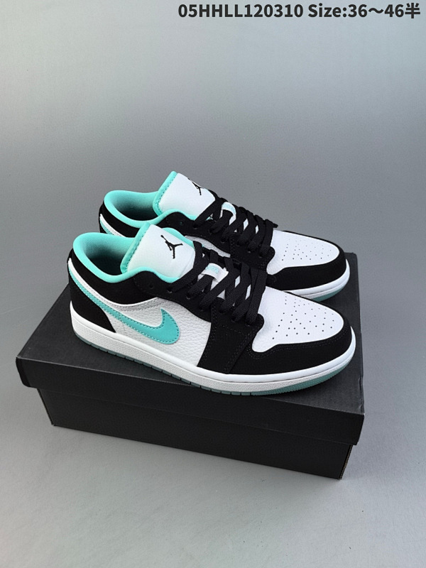 150头层带半码 Air Jordan 1 Low 低帮 蒂芙尼绿 AJ1 乔丹1代 aj1 乔1 低邦 05HHLL120310 Size:3646半货号CQ9828-131