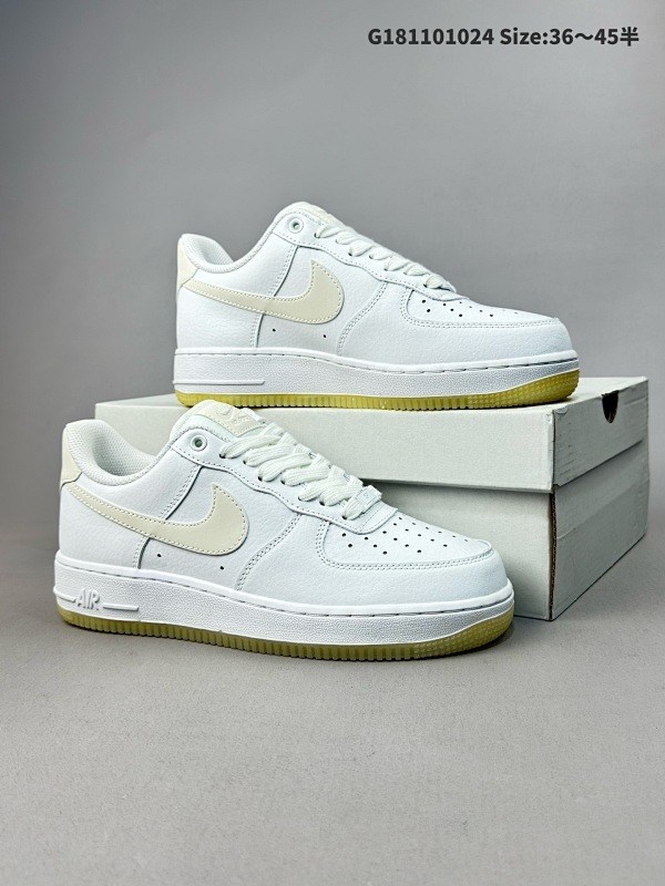 公司级特价耐克Nike AIR FORCE 107 空军一号低帮百搭休闲运动板鞋货号:AO2132-101