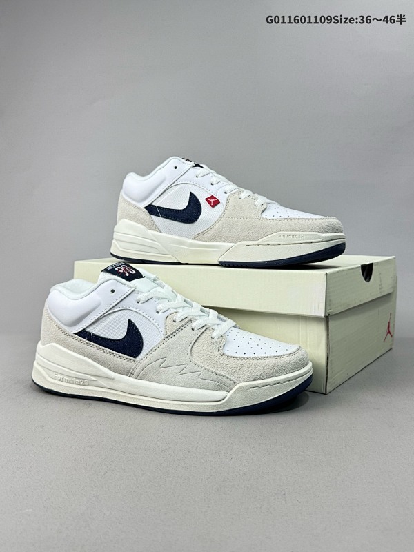 16036-46半 Air Jordan Stadium 90 Low "Gym Red" AJ90 低帮 白蓝 乔丹篮球鞋系列货号DX4397-146