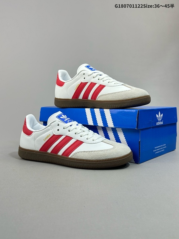 7036-45半 性价比版本阿迪达斯 德训鞋 ADIDAS ORIGINALS SAMBA OG SHOES 经典运动鞋小白鞋T头鞋男女板鞋货号ID1025
