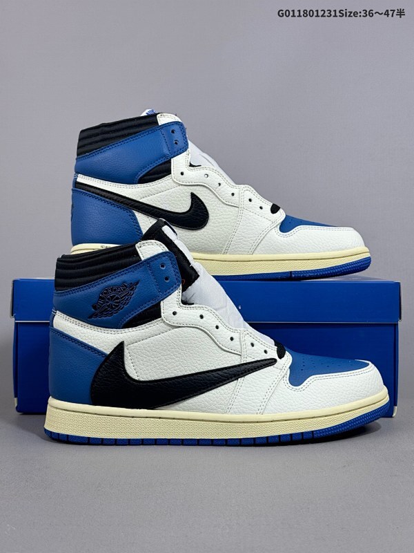 18036-47半 公司级AJ1倒勾Travis Scott x Air Jordan 1  Reverse Mocha  AJ1乔1 TS 闪电 联名倒钩 高帮货号:DH3227-105