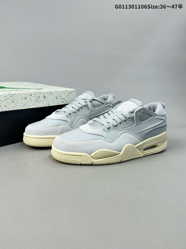 13036-47半 Nike Air Jordan 4 RM 防滑 低帮 复古篮球鞋 货号:FQ7940-001