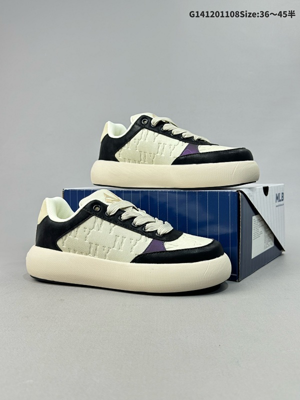 12035-44半 MLB Chunky Liner Basic 人气单品学长鞋系列轻量增高厚底百搭休闲运动板鞋款号3ASXBMN4NGP002