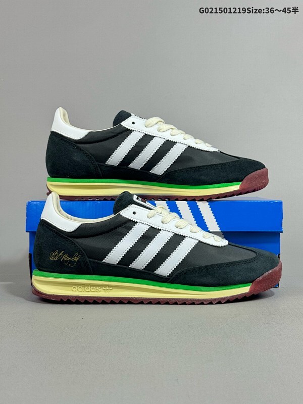 15036-45半 公司级阿迪达斯Adidas SL 72 RS 三叶草复古休闲跑步鞋休闲运动鞋 货号:JR7973