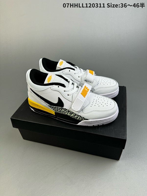 170真标带半码 Air Jordan Legacy 312 Low 低帮 白黑黄 07HHLL120311 Size:3646半货号CD7069-107