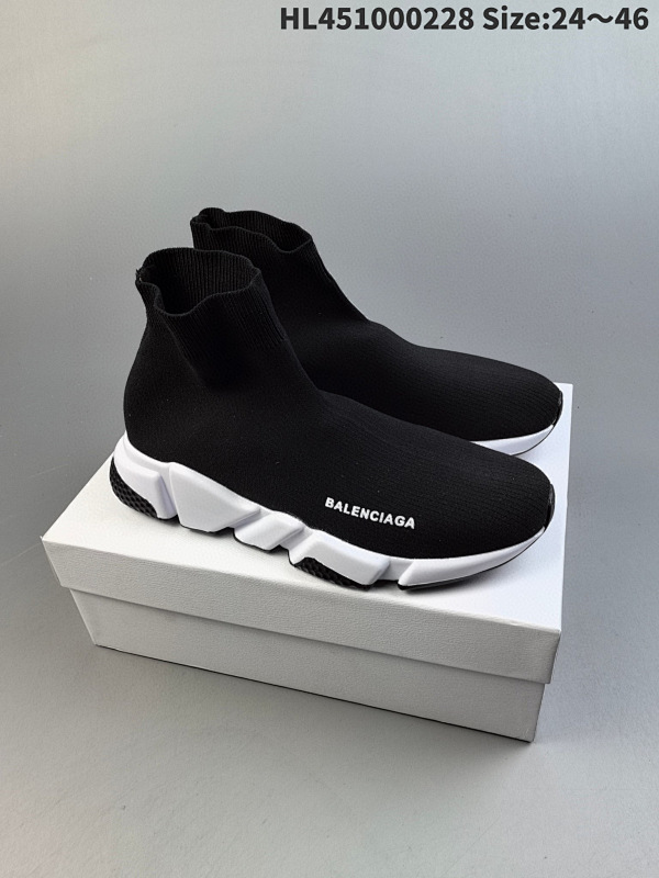 100 亲子鞋 童鞋巴黎世家Balenciaga 巴黎袜子鞋 懒人鞋 皇帝鞋 一脚蹬HL451000228 Size:2446