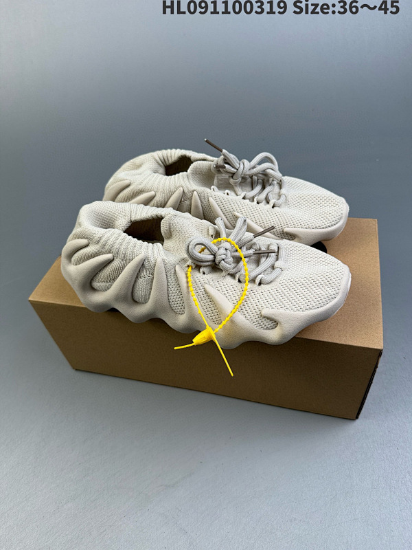 110 AD Yeezy 450 " Cloud White "  侃爷 贾斯丁比伯同款 编织袜套鞋H68038   HL091100319 Size:3645