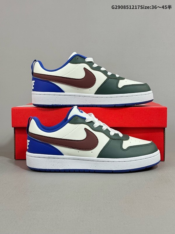 8536-45半 NK Court Borough Low CB2 小空军低帮百搭透气休闲运动板鞋 DV5456-300 全套原纸板楦头开发 原汁原味