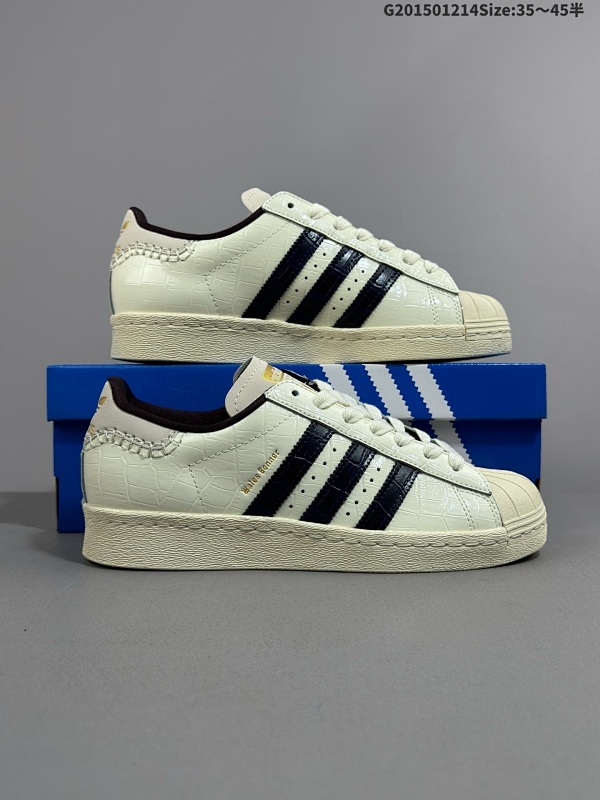 15035-45半 阿迪达斯Adidas三叶草 Originals Superstar贝壳头系列低帮经典百搭休闲运动板鞋 货号:JP7161