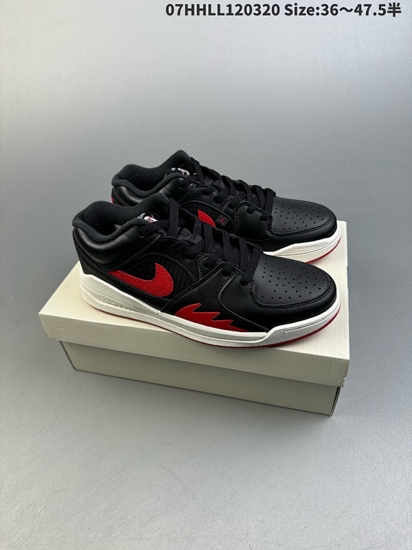 170真标带半码 Air Jordan Stadium 90 Low AJ90 低帮 黑红色 男女同款07HHLL120320 Size:3647.5半货号FB2269-001