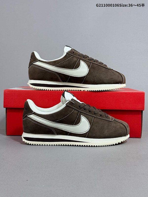 10036-45半 公司级Nike Classic Cortez 耐克经典轻便舒适男子阿甘鞋休闲跑步鞋运动鞋货号:FQ8144-237