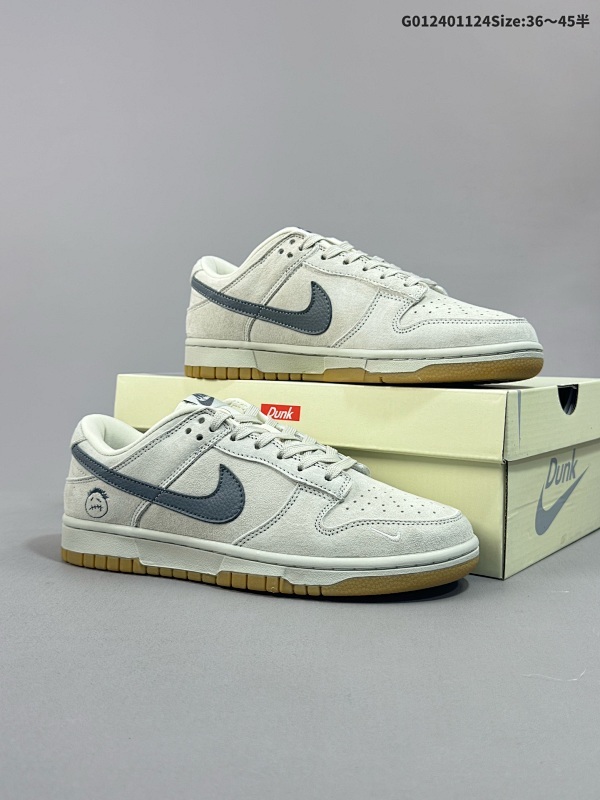 25036-45半 公司级 头层定制球鞋 Travis Scott x Nike Dunk SB Low 鬼脸 x 耐克 SB 低帮 联名米灰生胶货号KK1688-086