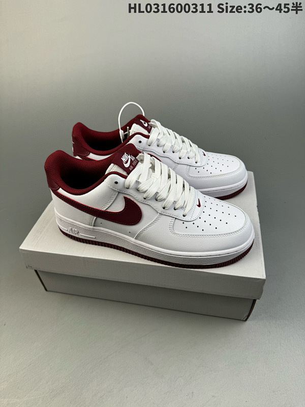 160 耐克Nike Air Force 1 Low  空军一号低帮百搭休闲运动板鞋编码 HL031600311 Size:3645半货号FV5948-105