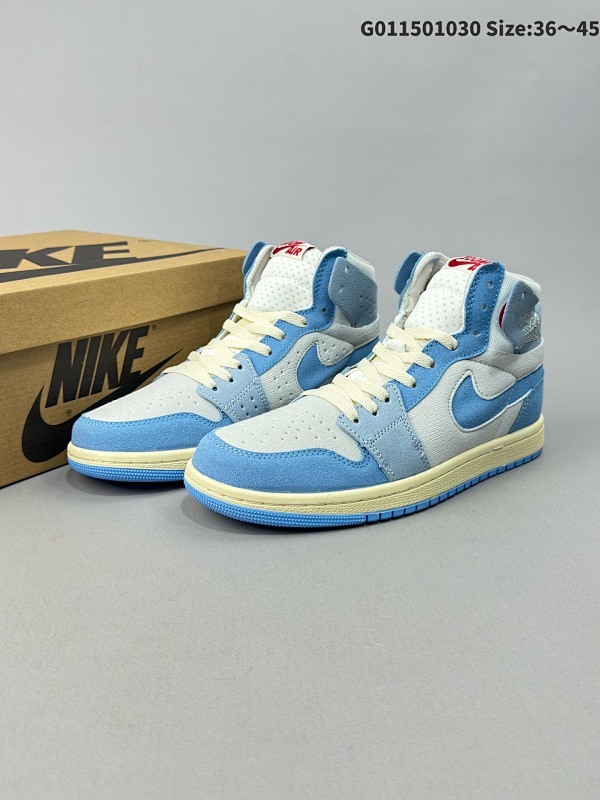 15036-45 Air Jordan 1 High Zoom CMFT 2 "University Blue" 高帮 蓝白 AJ1 乔丹1代 aj1 乔1 高邦货号DV1305-004